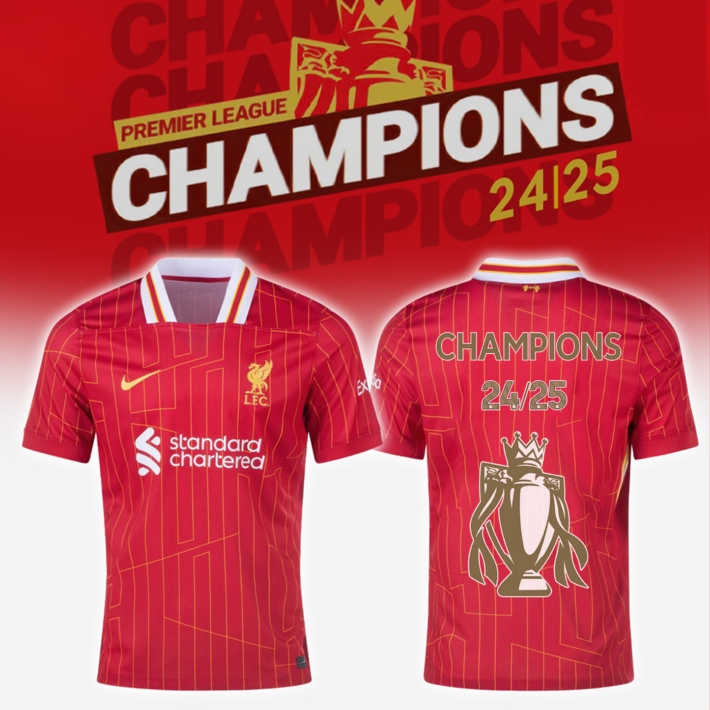 LIV 20 Premier League Champions 2024-25 Season Tshirt V5 NDD