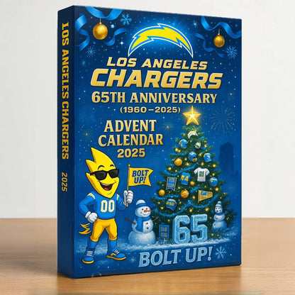 DISCOUNT 60% Los Angeles Chargers 65th Anniversary Advent Calendar 2025 BQH
