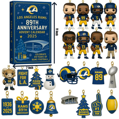 DISCOUNT 60% Los Angeles Rams 89th Anniversary Advent Calendar BQH