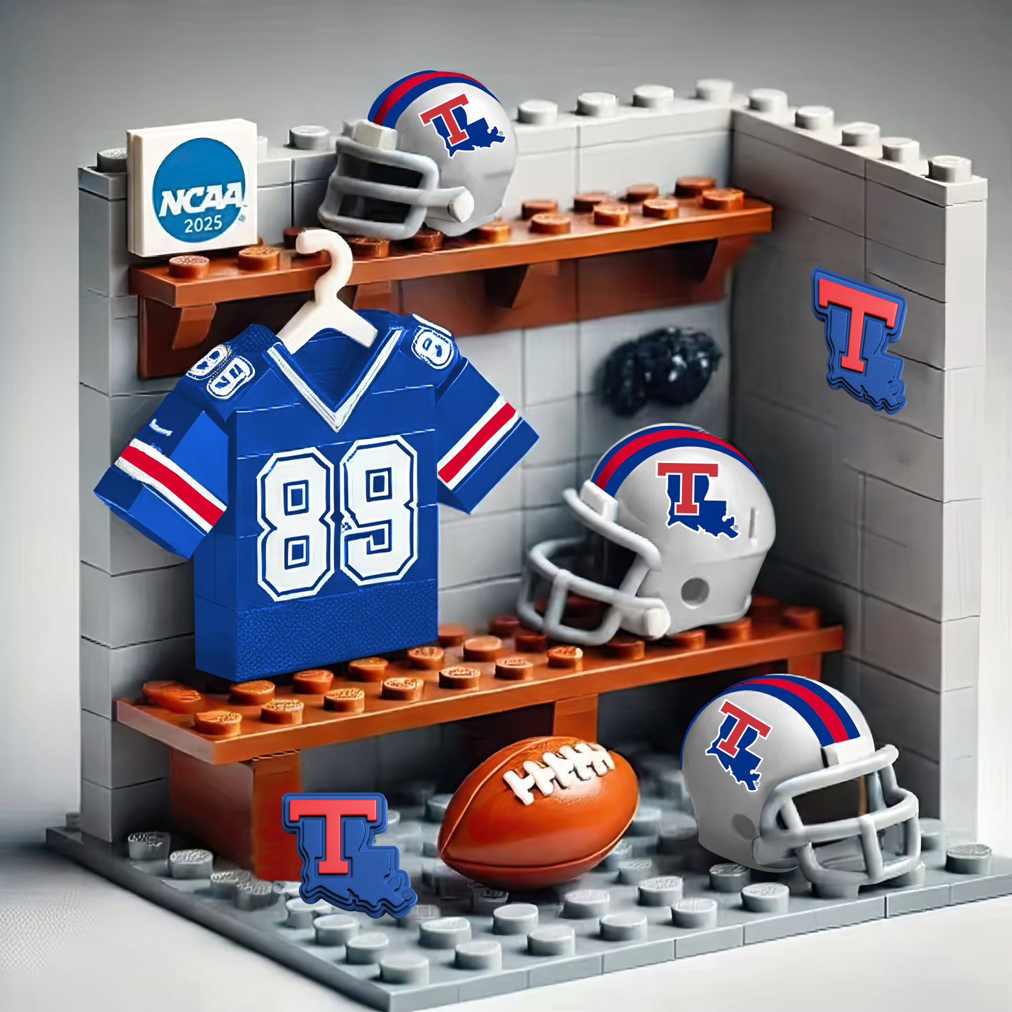 NCAA Teams Custom Building Blocks Creative Peripheral Gift Model Toy Mini Changing Room  DDT CTND