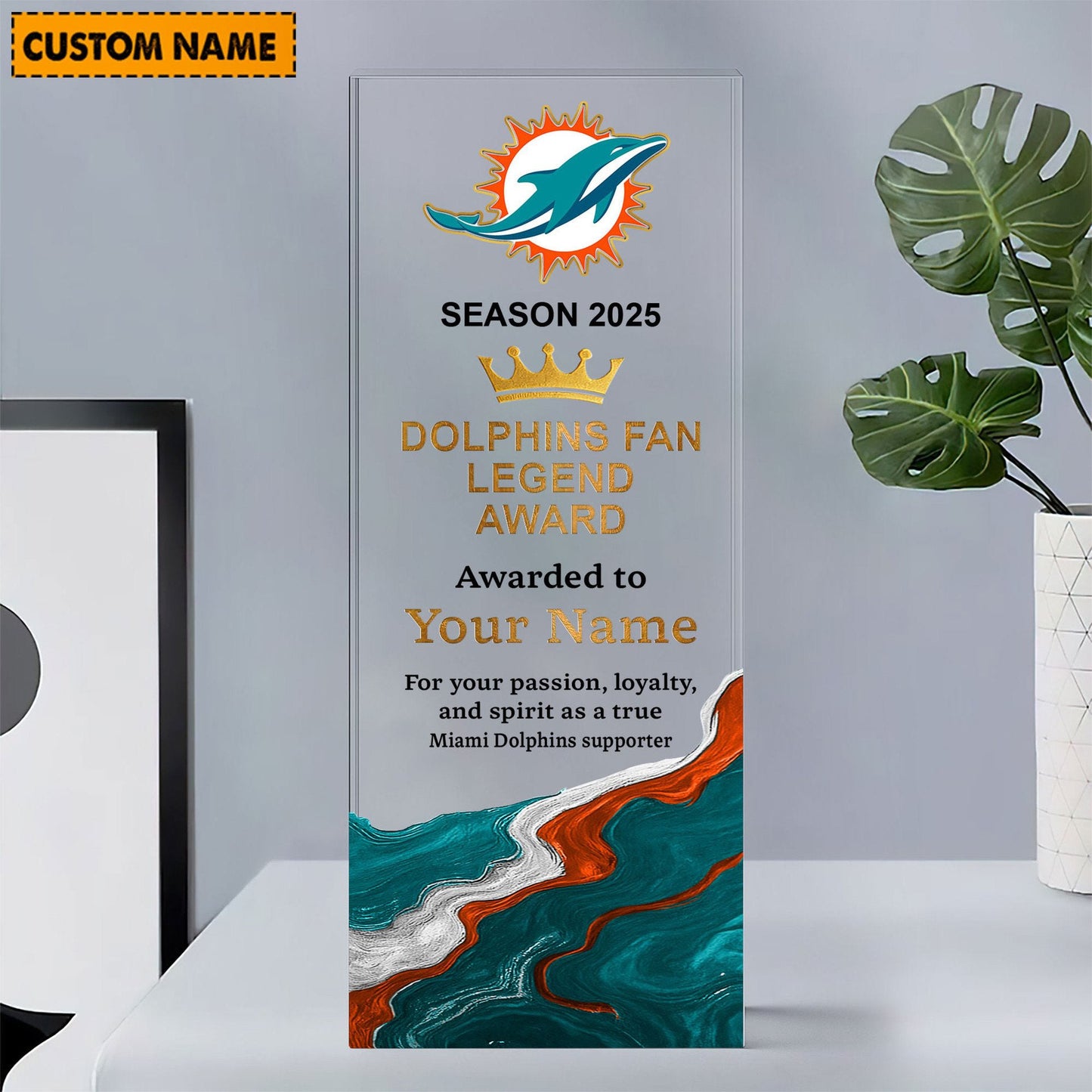 MD NFL Personalized Acrylic Award Plaque Funny Christmas Gift For Family DDT NTL