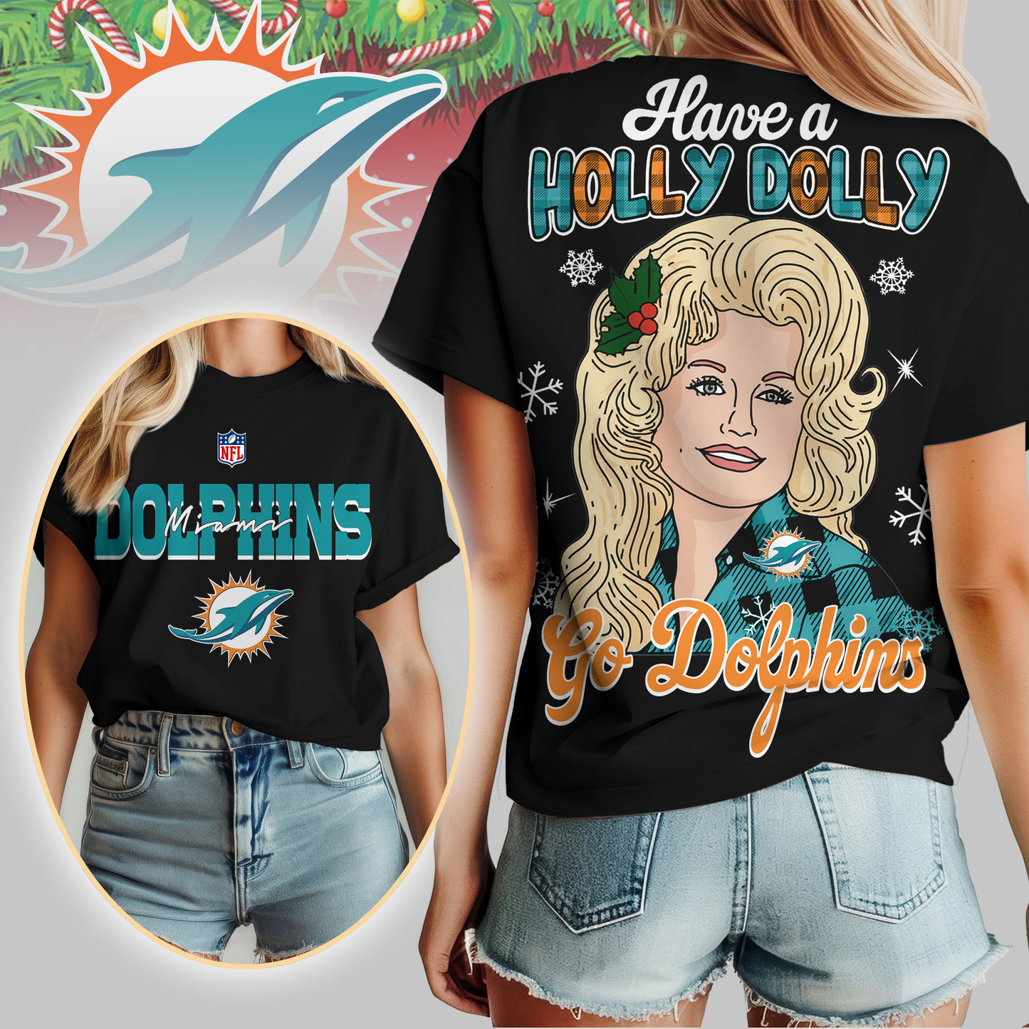 MD Premium NFL Have A Holly Dolly Women Shirt DDT CTND