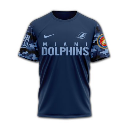 MD Premium NFL Navy Veteran Popeye 3D Shirt DDT CTND