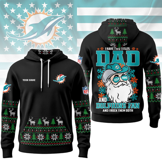 MD Premium NFL Personalized Papa Claus Hoodie DDT CTND