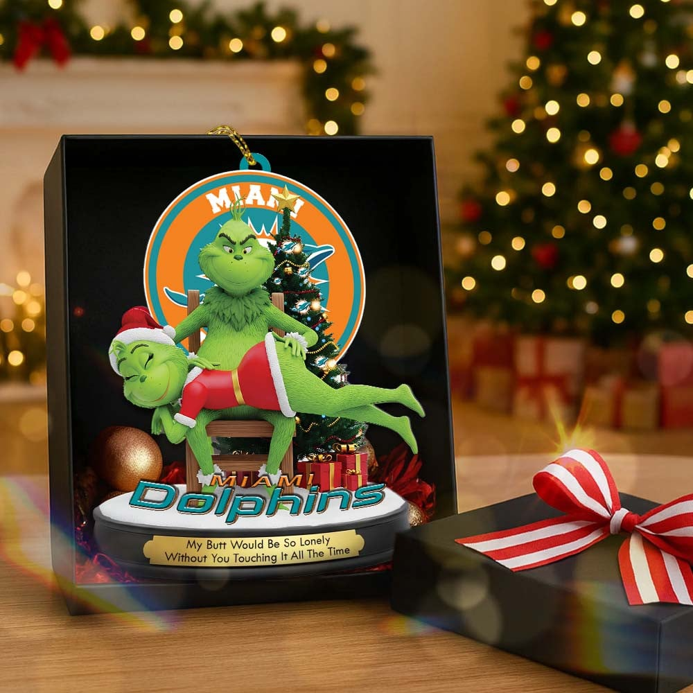 MD Premium NFL x Grinch Acrylic Ornament DDT NTL
