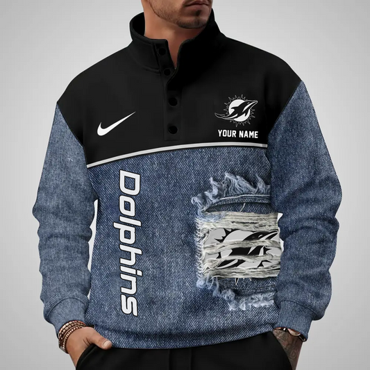 MIA x NFL Half Button Sweatshirt DatND DVT