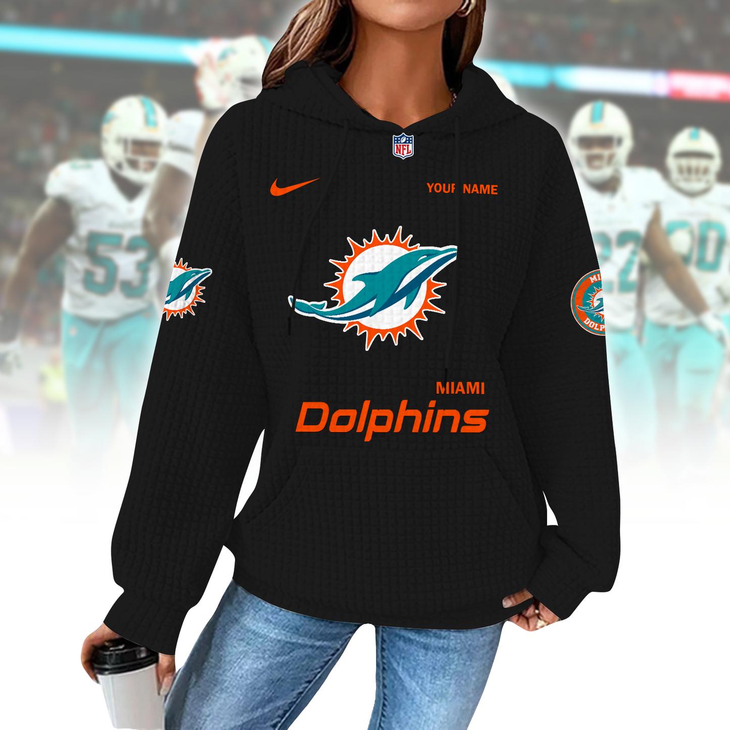 MIA x NFL Waffle Hoodie  0310 DatND DVT