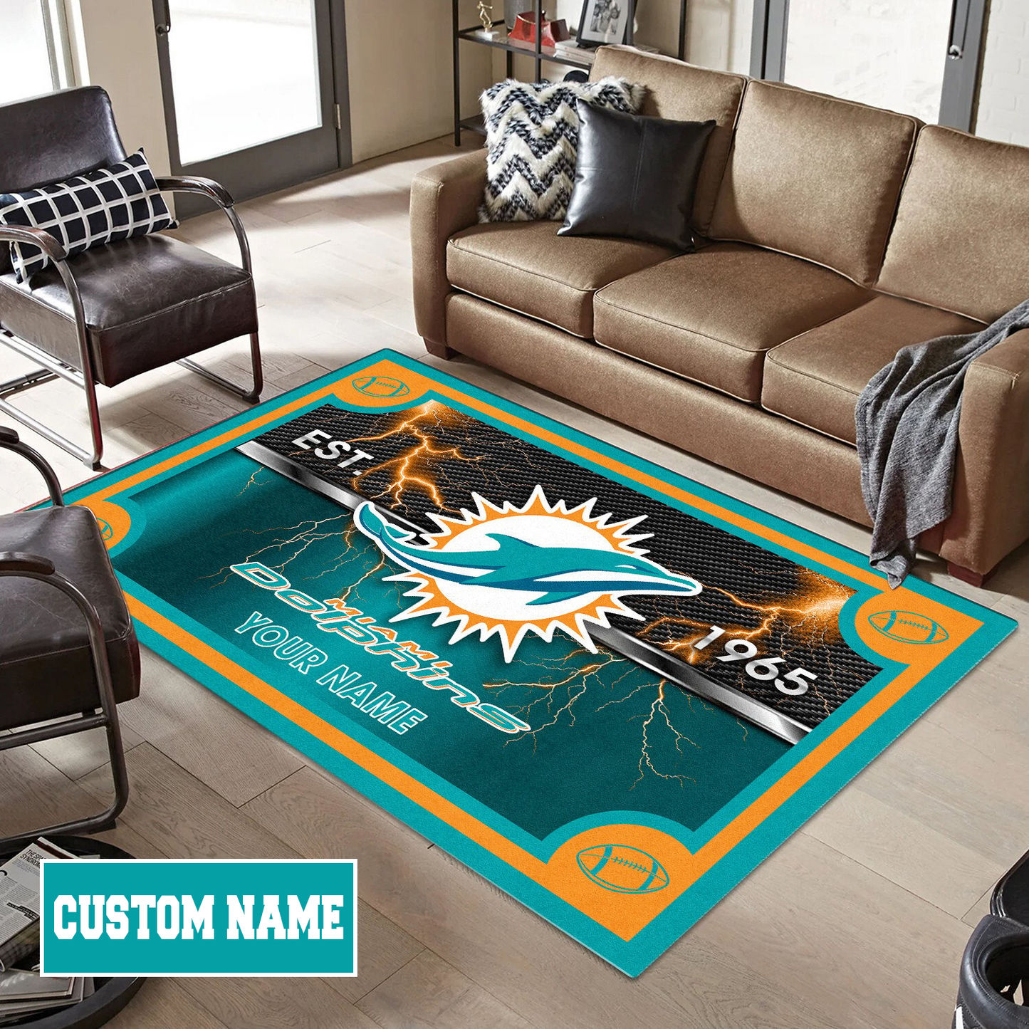 MIA x NFL Rug DATND TANTD