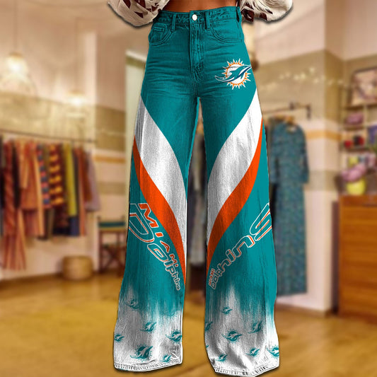 MIA x NFL Women's Casual Wide Leg Pants DATND TANTD 281025