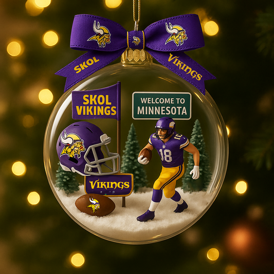 MIN x NFL Commemorative Christmas Ornament DatND DVT