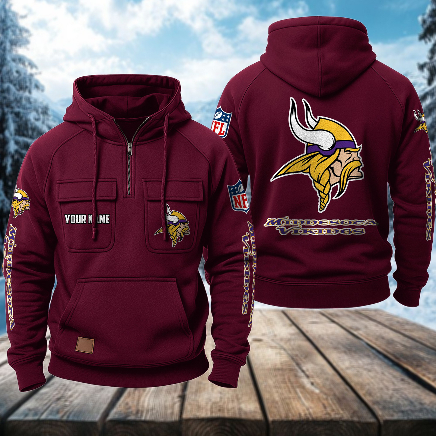 MIN x NFL Premium Hoodie DATND TANTD