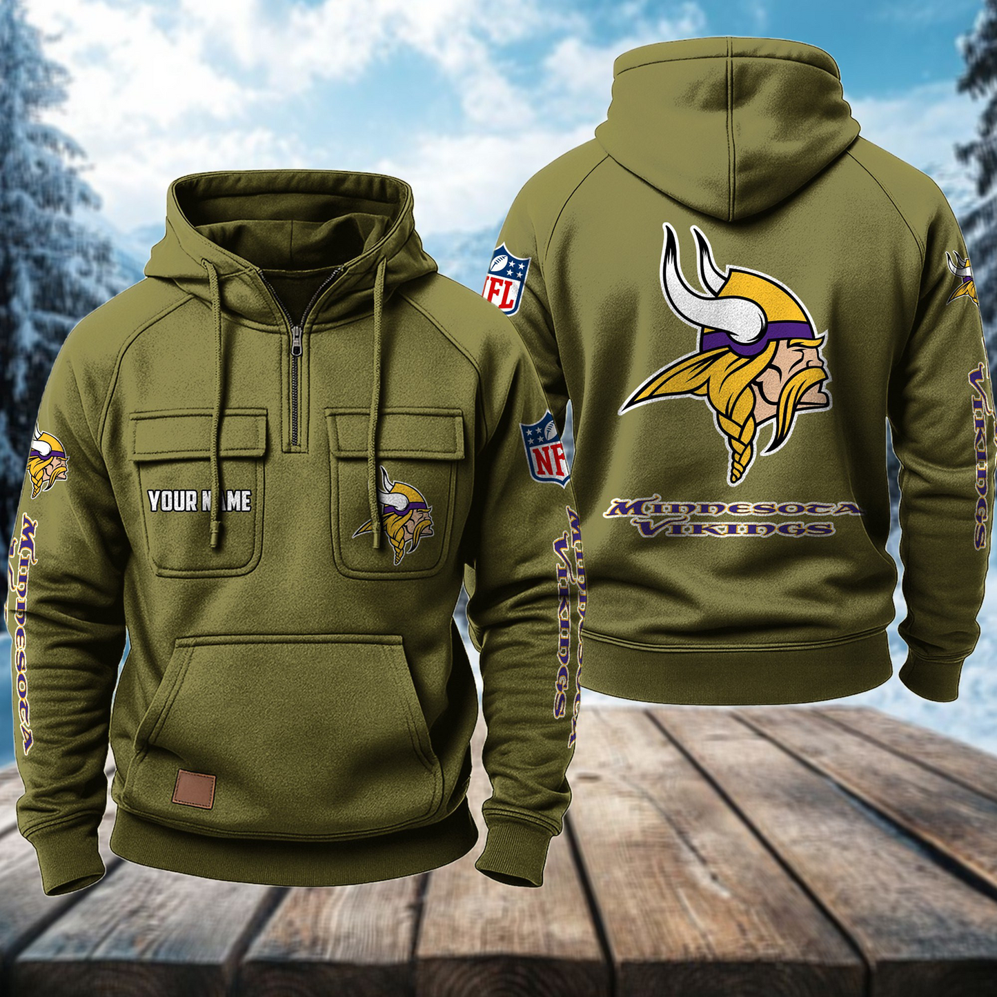 MIN x NFL Premium Hoodie DATND TANTD