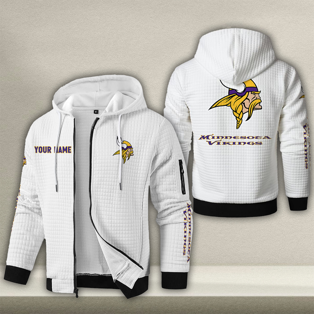 MIN x NFL Quilted Zip Hoodie DatND DVT