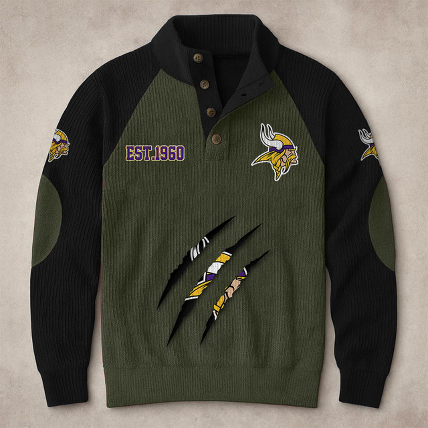 MIN X NFL corduroy colorblock long sleeves V1 NAK THUONGNH