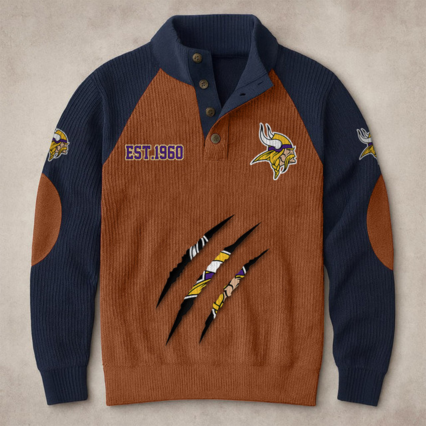 MIN X NFL corduroy colorblock long sleeves V1 NAK THUONGNH