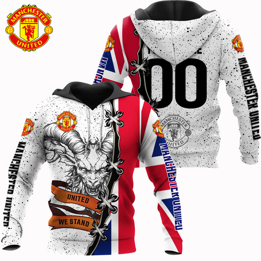 MU x EPL UK Flag Mascot Design Shirt DDT CTND
