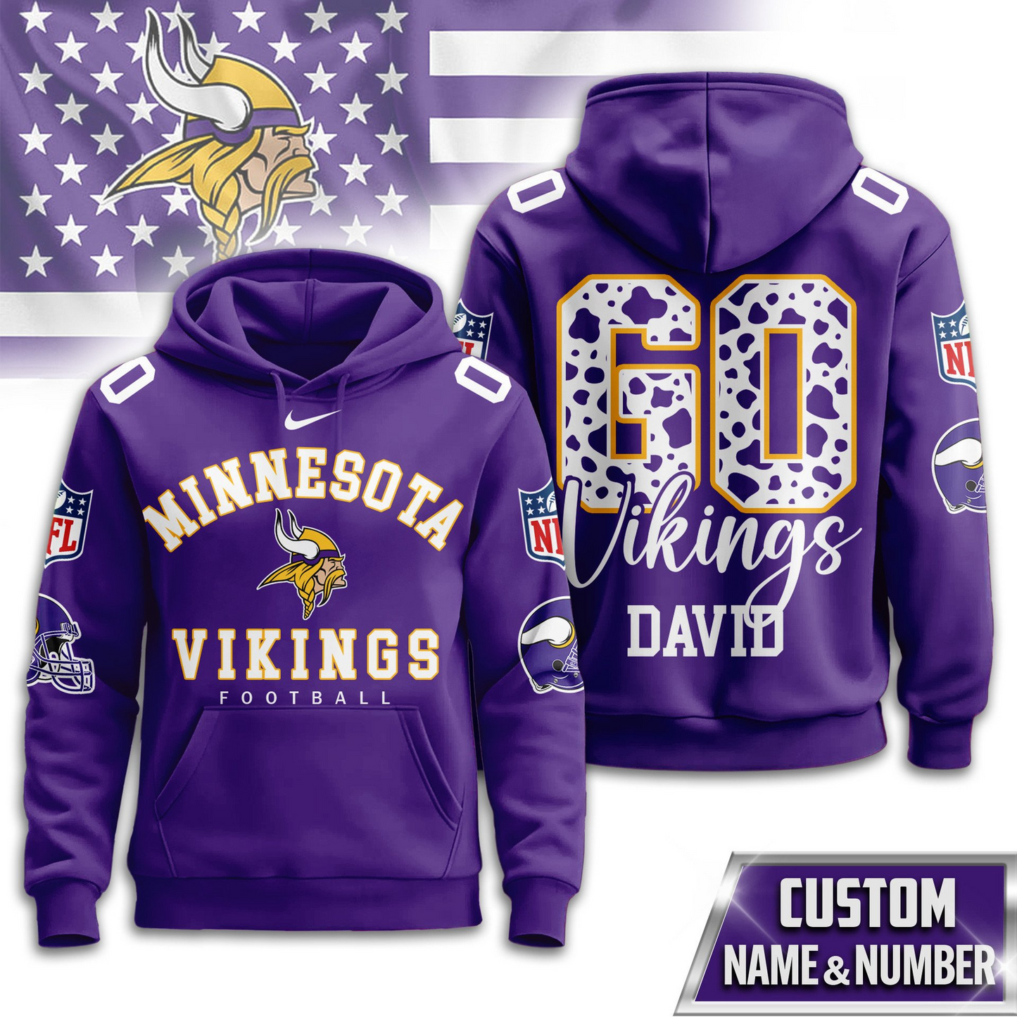 MV Premium NFL Custom Game Day Hoodie DDT NTL