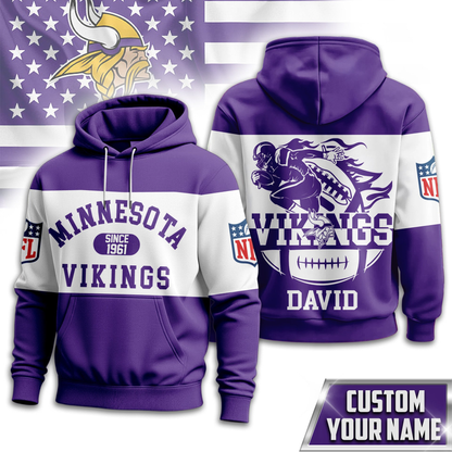 MV Premium NFL Touchdown Spirit Personalized Hoodie DDT CTND