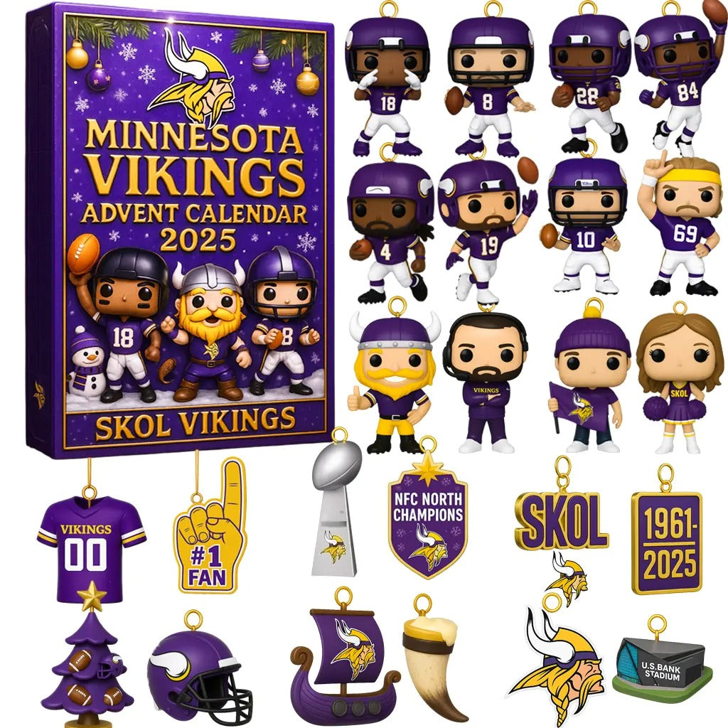 DISCOUNT 60% Minnesota Vikings Advent Calendar 2025 BQH