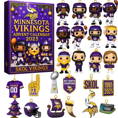 DISCOUNT 60% Minnesota Vikings Advent Calendar 2025 BQH