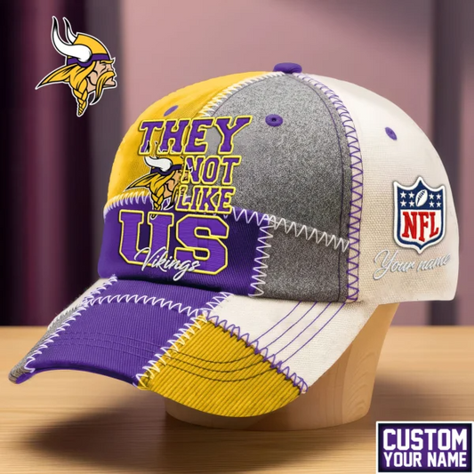 Minnesota Vikings Premium NFL They Not Like Us Cap V4 NAK