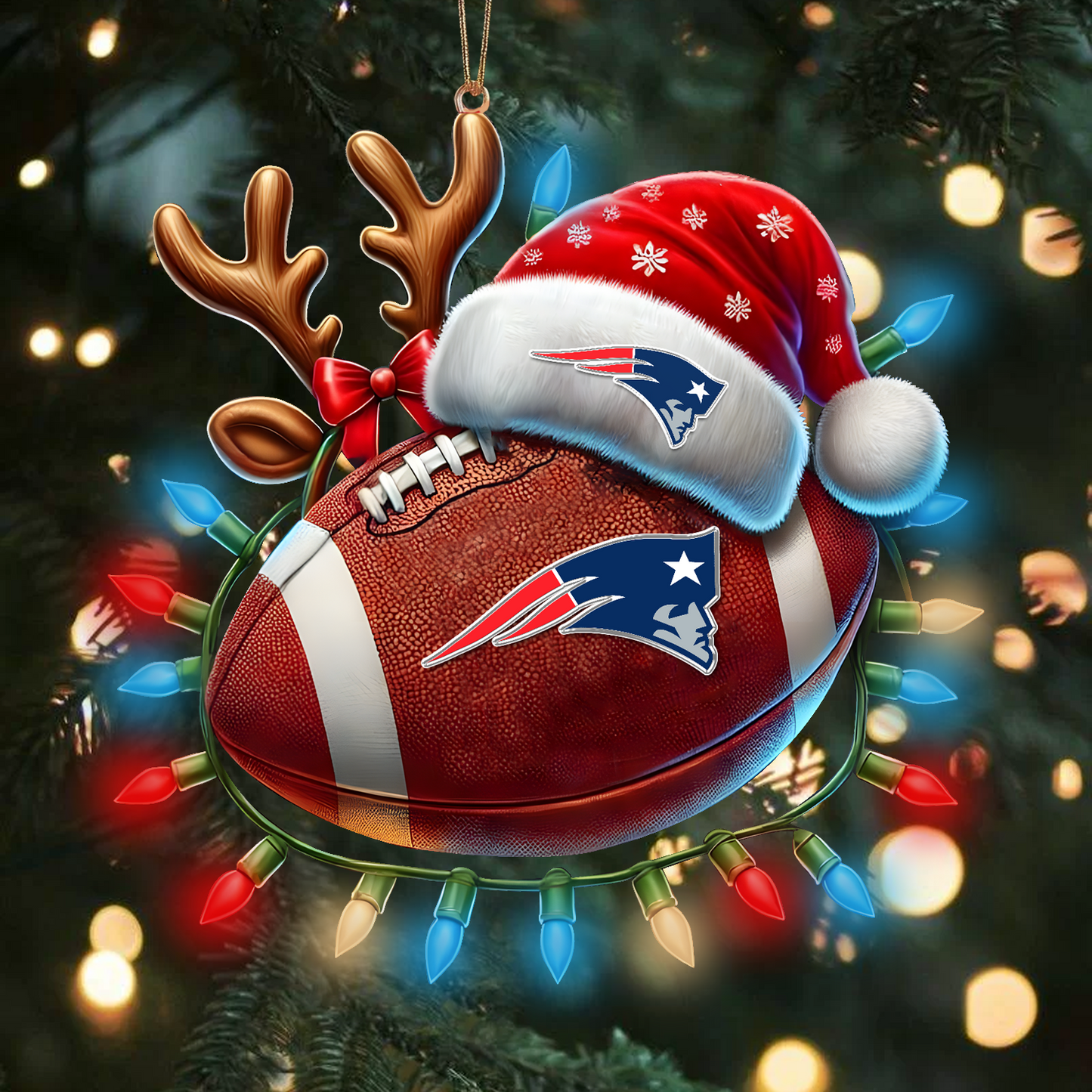 NE x NFL Christmas Lights Football Ornament 0110 DatND ThuongNH