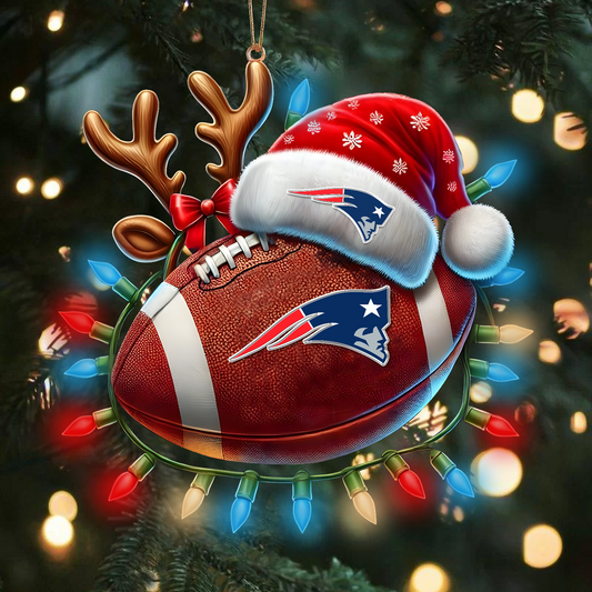 NE x NFL Christmas Lights Football Ornament 0110 DatND ThuongNH