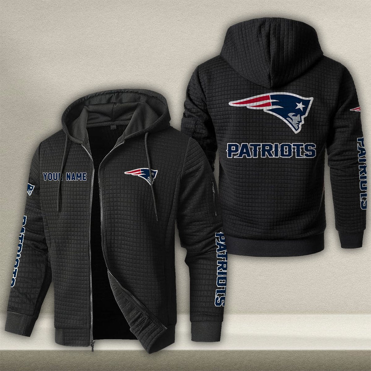 NE x NFL Quilted Zip Hoodie DatND DVT