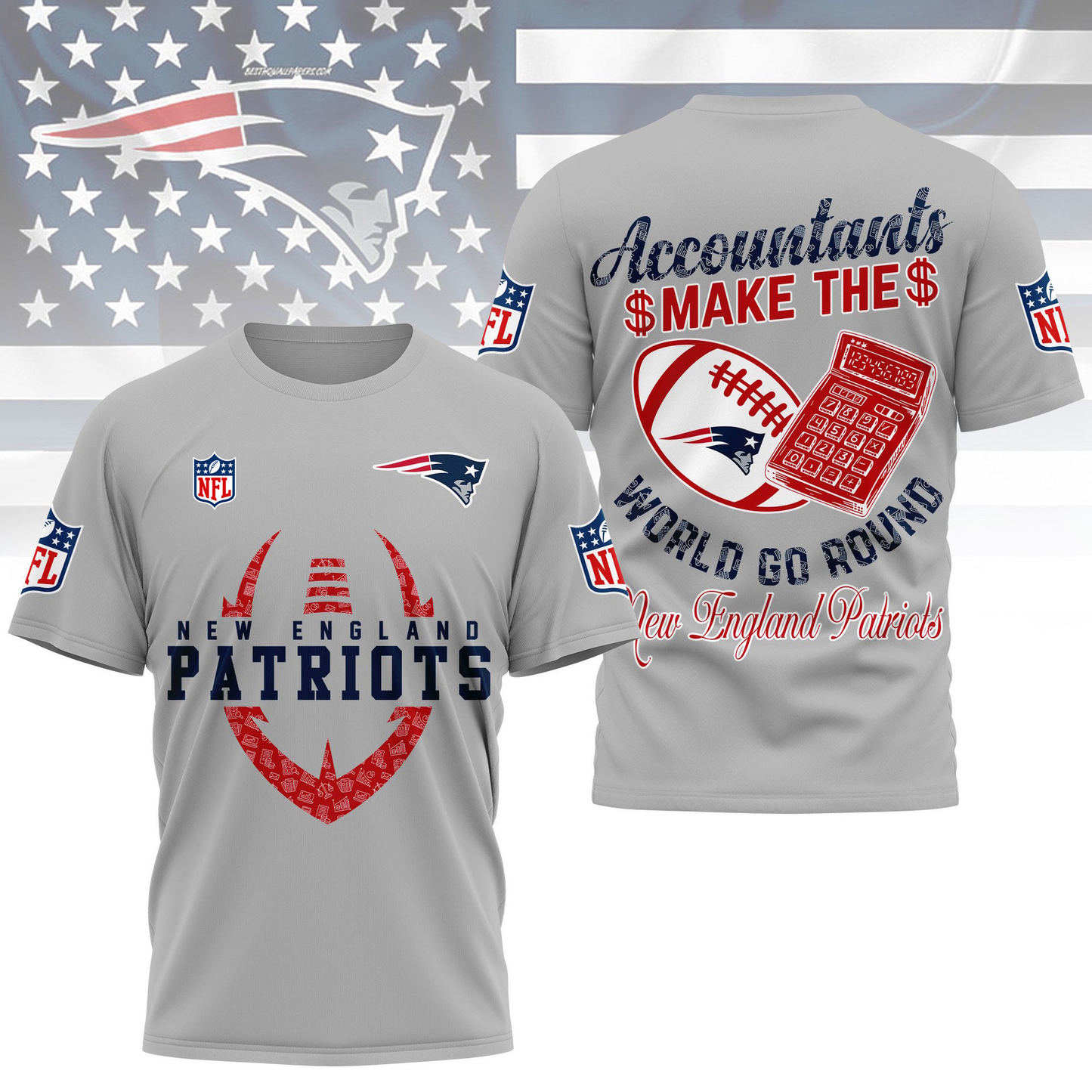 NEP Premium NFL Accountant Pride Fan 3D Shirt DDT CTND