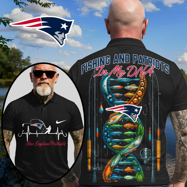 NEP Premium NFL Fishing In My DNA Polo Shirt DDT CTND