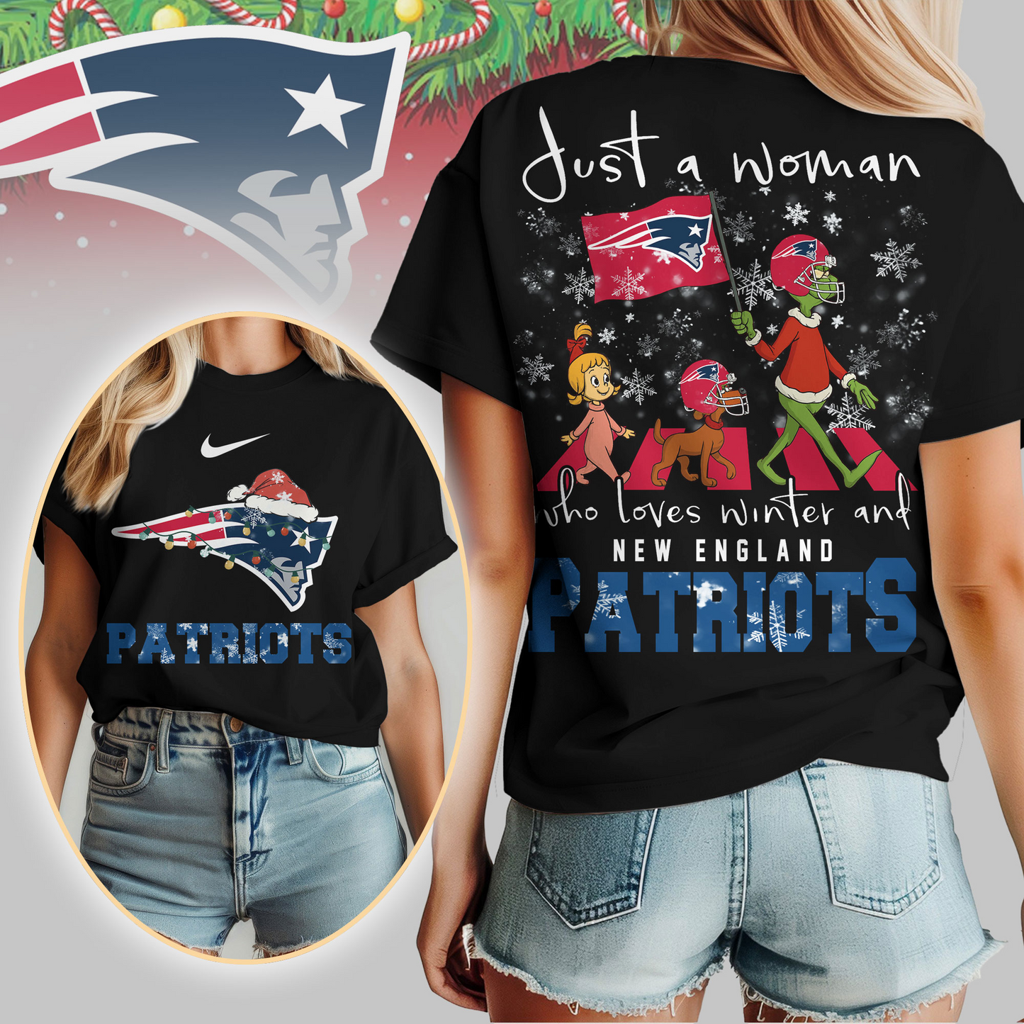 NEP Premium NFL Just A Woman Who Loves Winter 3D Shirt DDT CTND