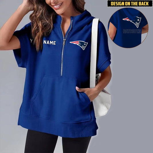 NEP x NFL Short Sleeve Zip Hoodie DATND TANTD