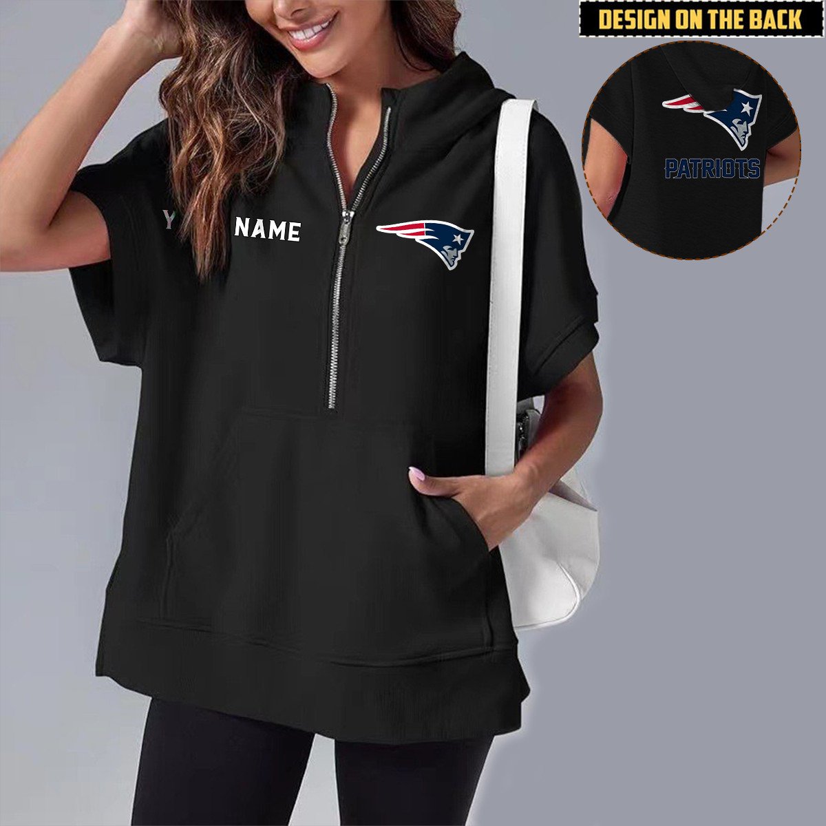 NEP x NFL Short Sleeve Zip Hoodie DATND TANTD