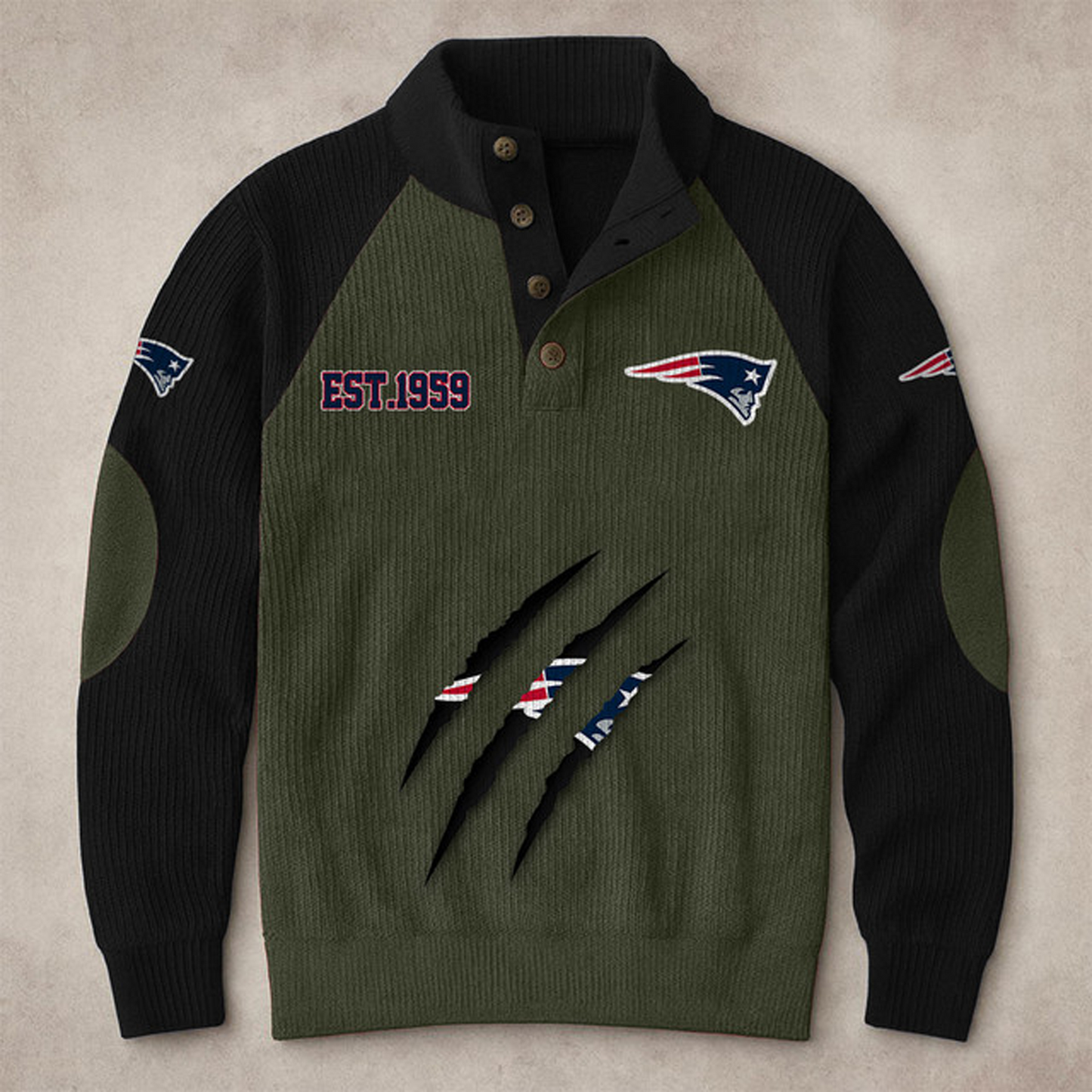 NE X NFL corduroy colorblock long sleeves V1 NAK THUONGNH