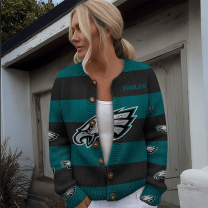 NFL x PHI Women's Cardigan Sweater HLP