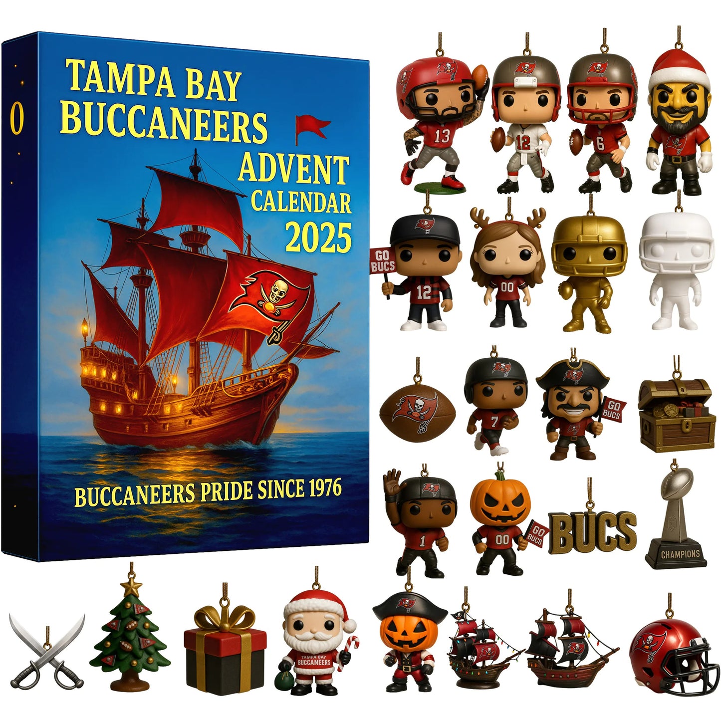 NFL x TB 2025 Christmas Advent Calendar HLP