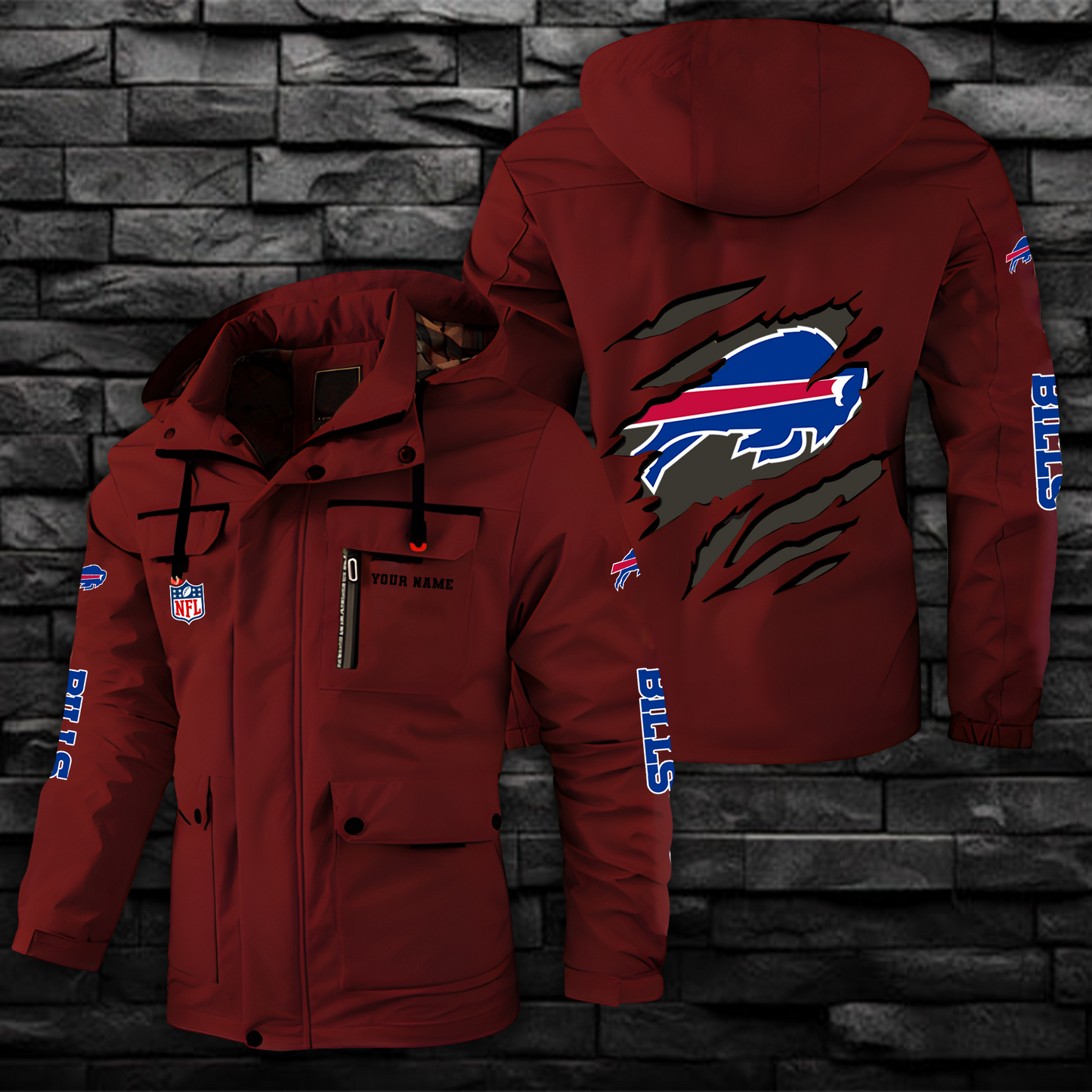 NFL x BB Windbreaker Hooded Jacket  V1 NAK NHM