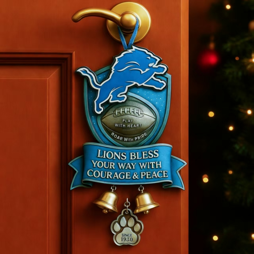 NFL x DET Rugby Team Blessing Door Hanger V1 NAK
