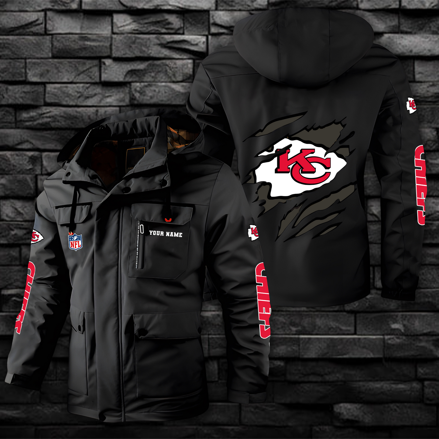 NFL x KC Windbreaker Hooded Jacket  V1 NAK NHM