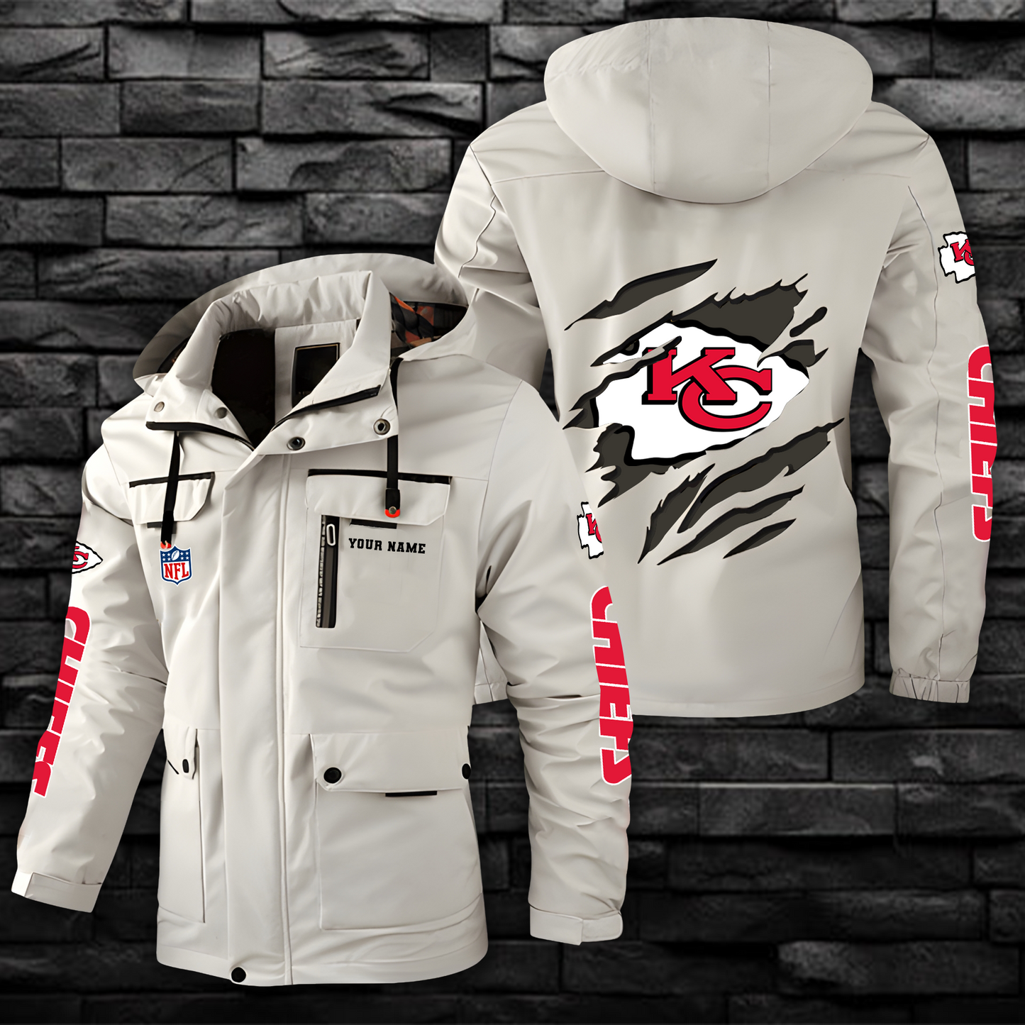 NFL x KC Windbreaker Hooded Jacket  V1 NAK NHM