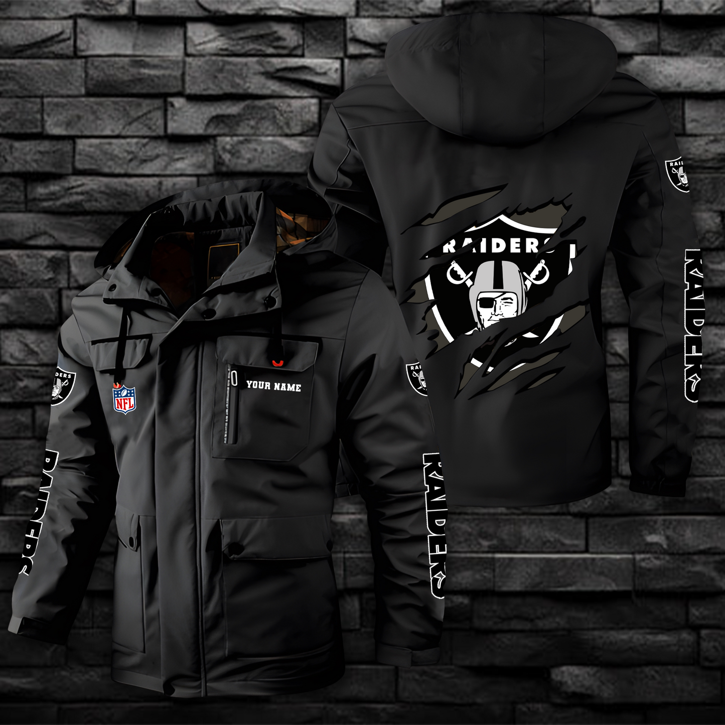 NFL x LVR Windbreaker Hooded Jacket  V1 NAK NHM