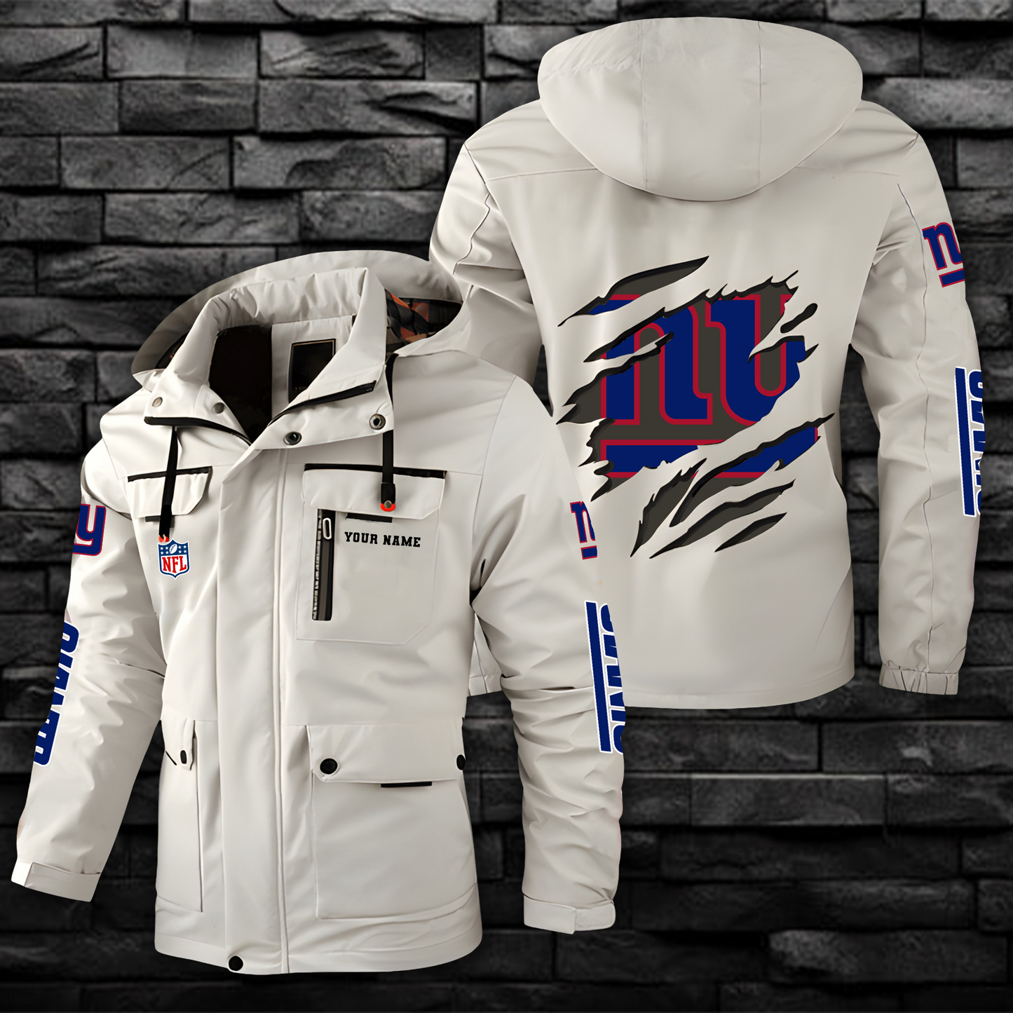 NFL x NYG Windbreaker Hooded Jacket  V1 NAK NHM