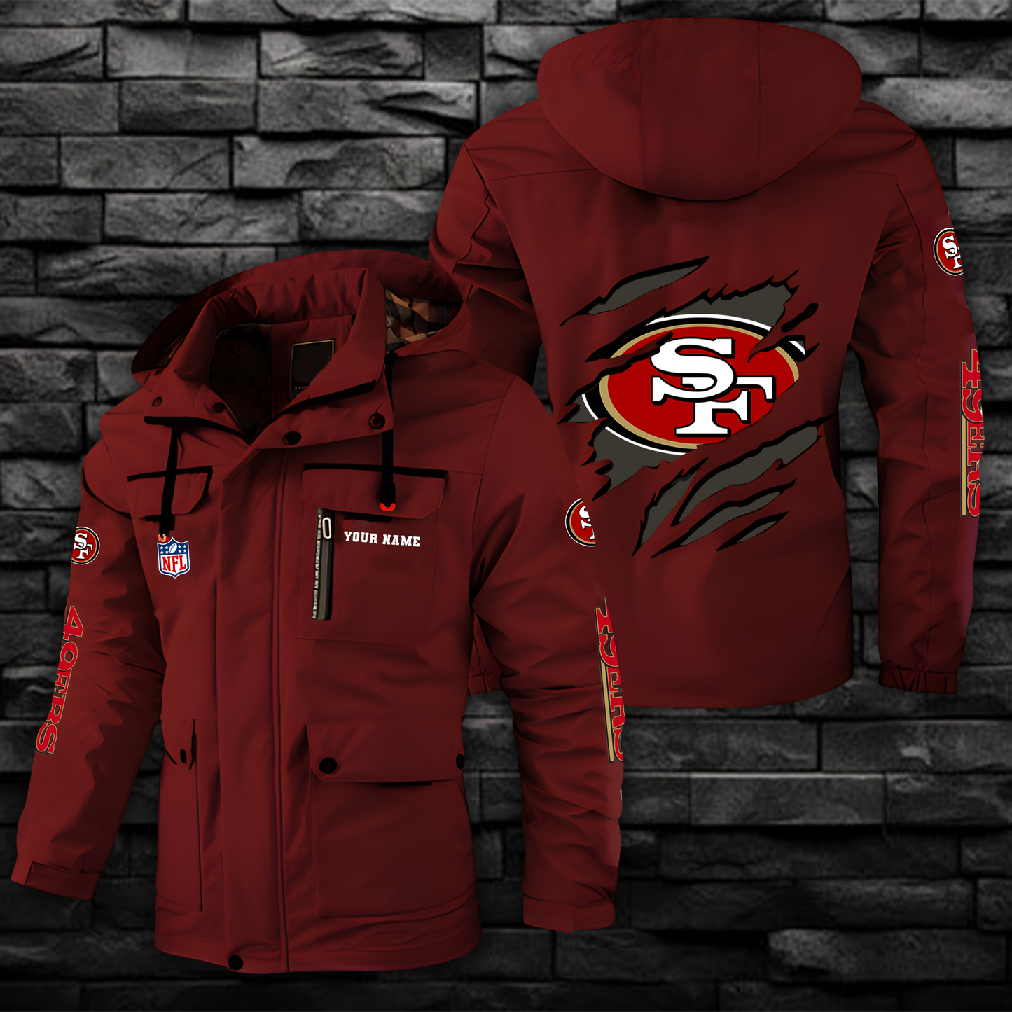 NFL x SF Windbreaker Hooded Jacket  V1 NAK NHM