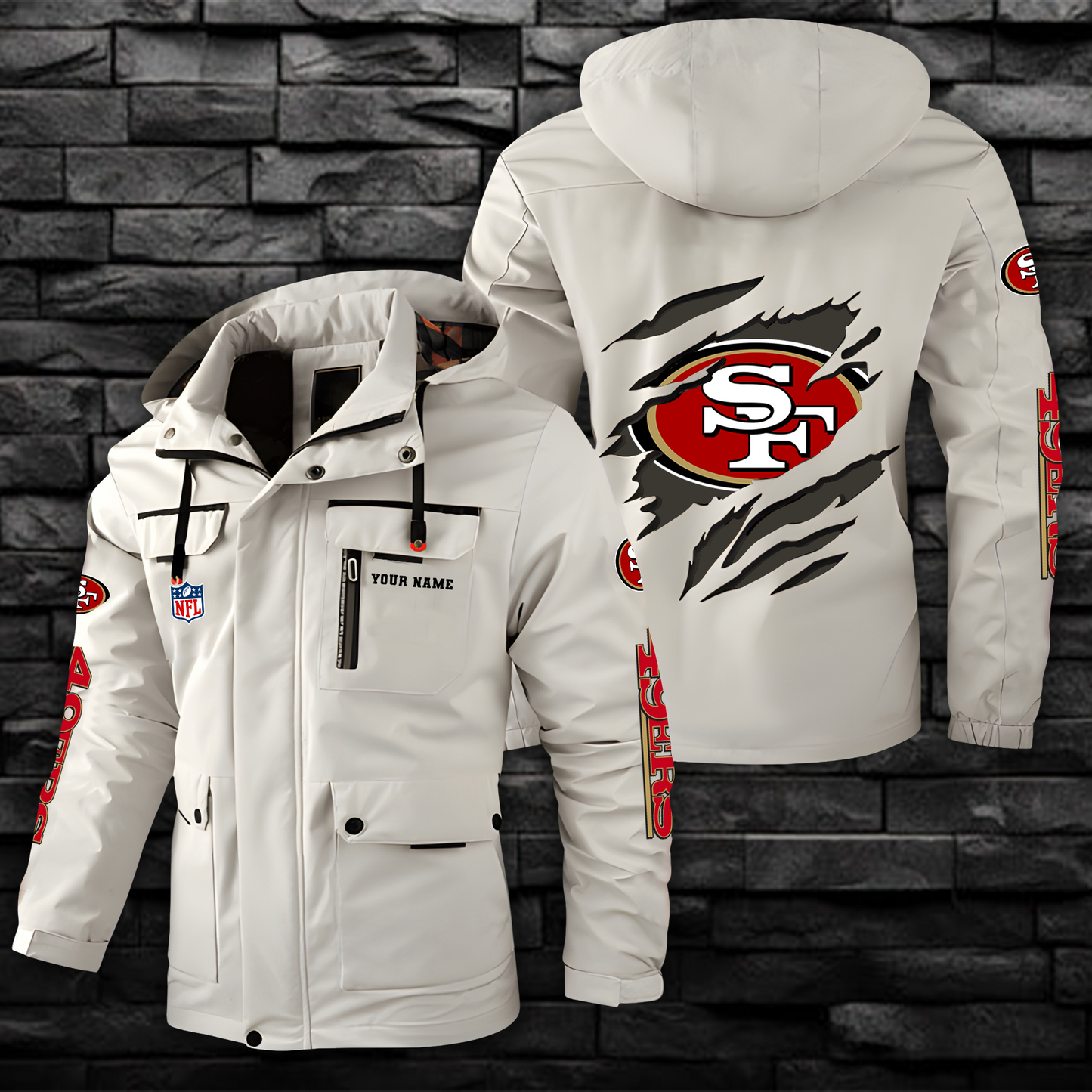 NFL x SF Windbreaker Hooded Jacket  V1 NAK NHM
