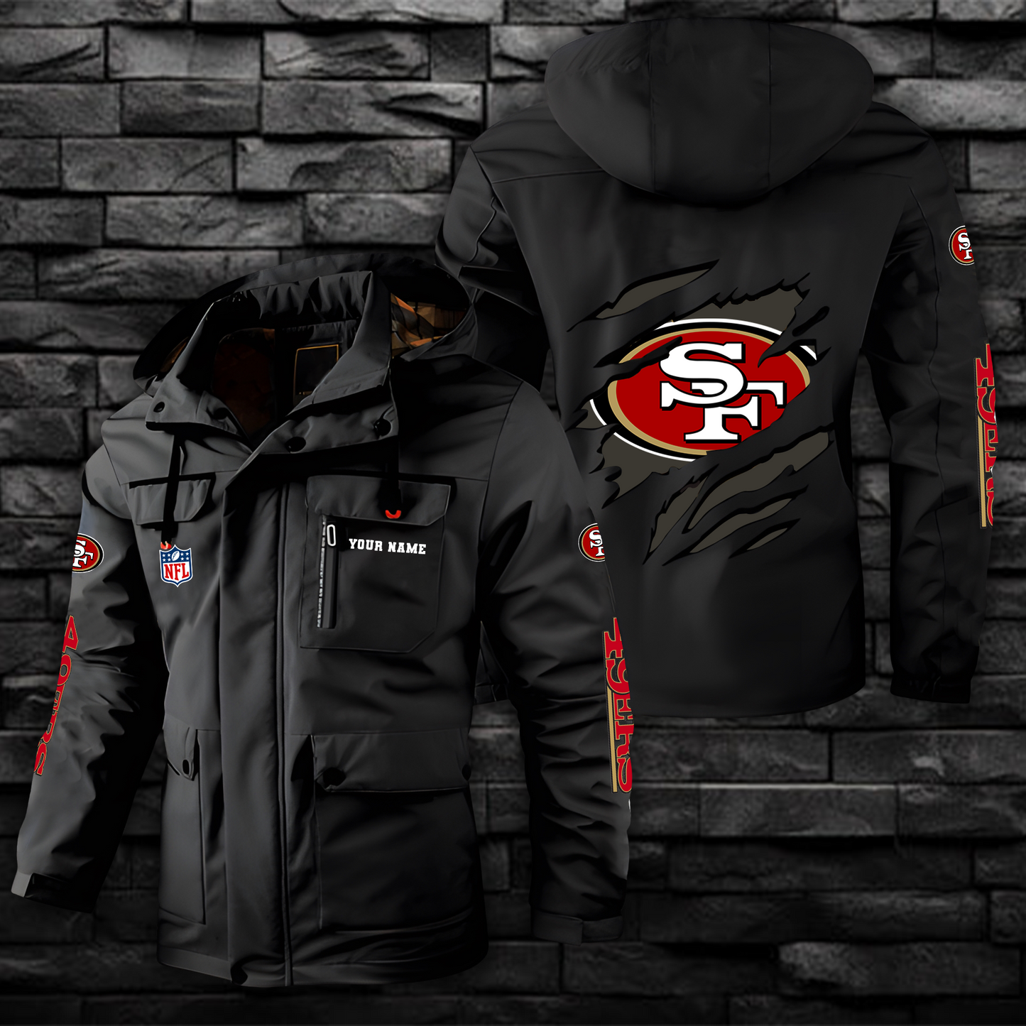 NFL x SF Windbreaker Hooded Jacket  V1 NAK NHM