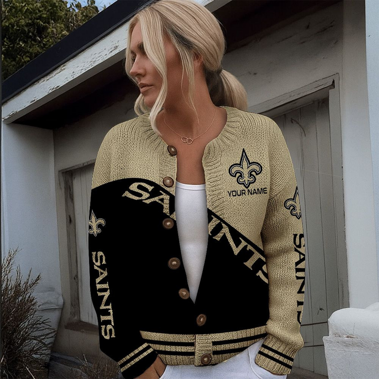 NO x NFL Knitted Cardigan DATND TANTD