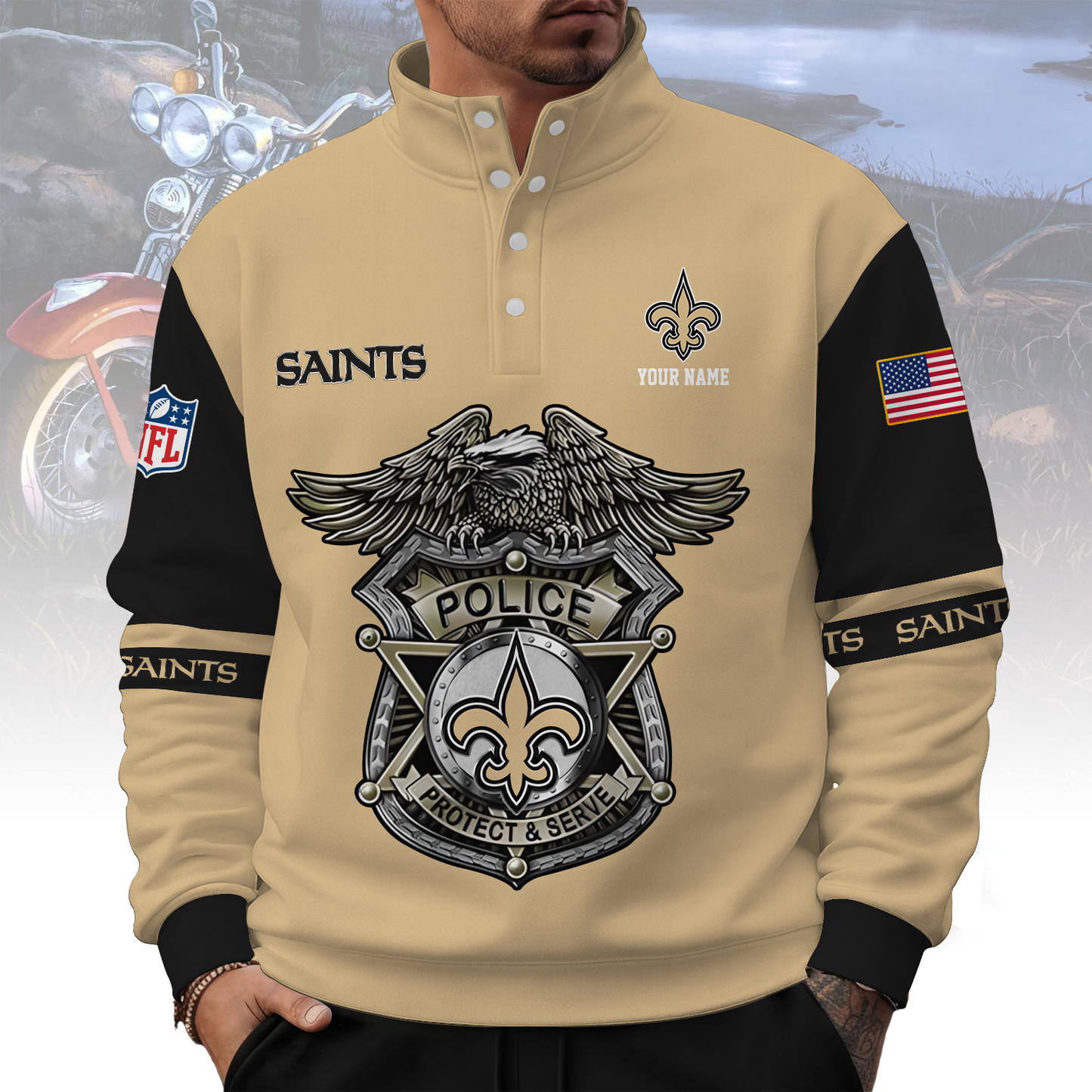 NO x NFL Western Style Sweater With Buckles DatND ThuongNH