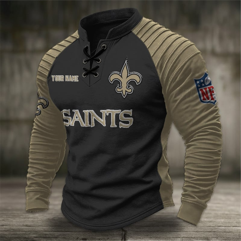 NOS x NFL Men Stand Collar Long Sleeve Top DDT  CTND