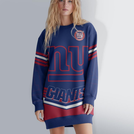 NYG NFL Sweatshirt Dress DDT HLPHUONG