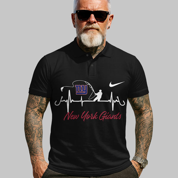 NYG Premium NFL Fishing In My DNA Polo Shirt DDT CTND